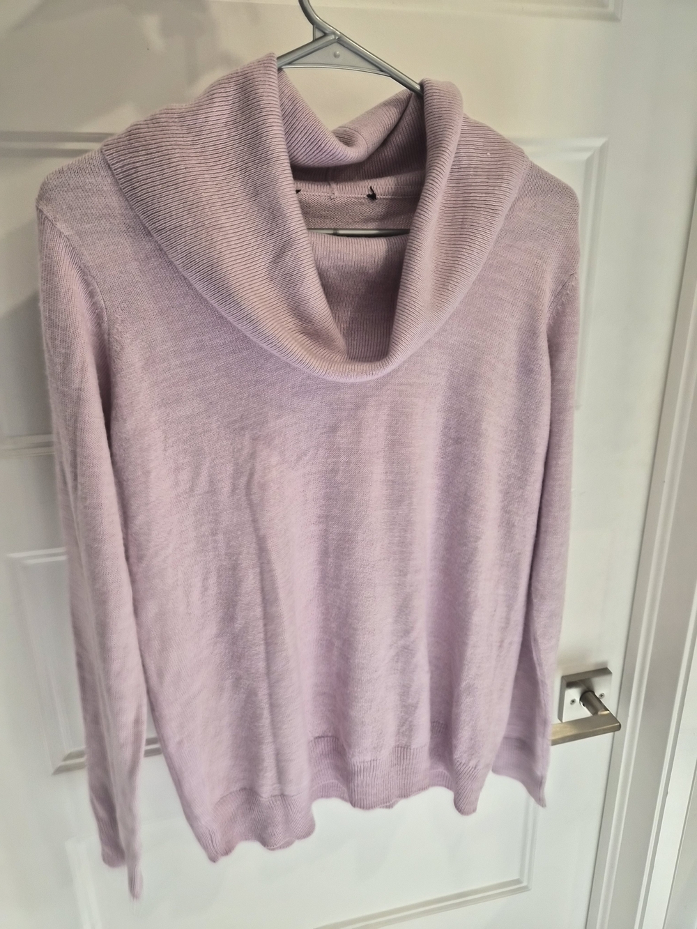 Lavender Cowl Neck Sweater - Women